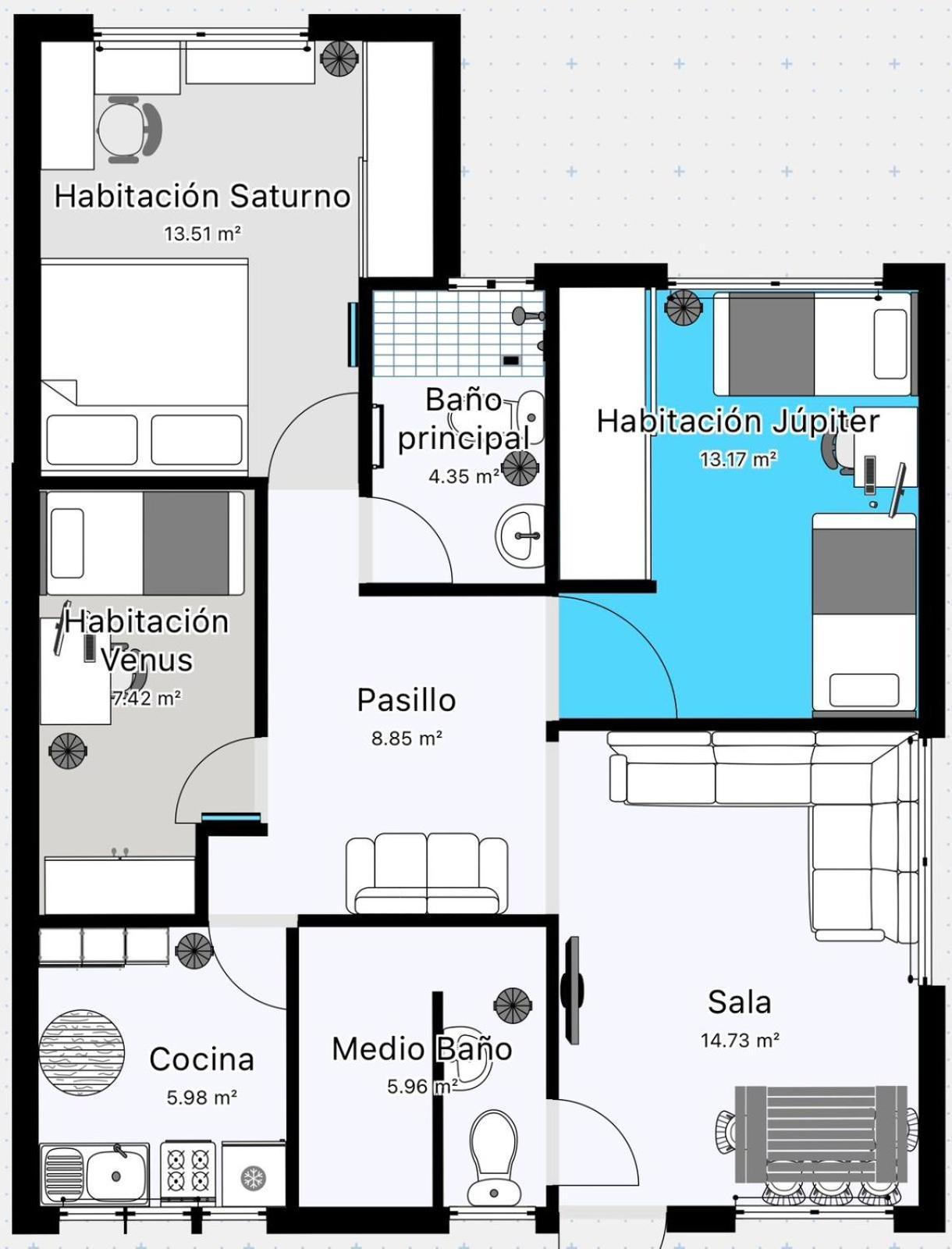A Habitaciones Bmr Mexico-stad Buitenkant foto